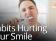 man brushing teeth