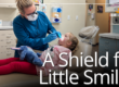 dental hygienist working on small girl